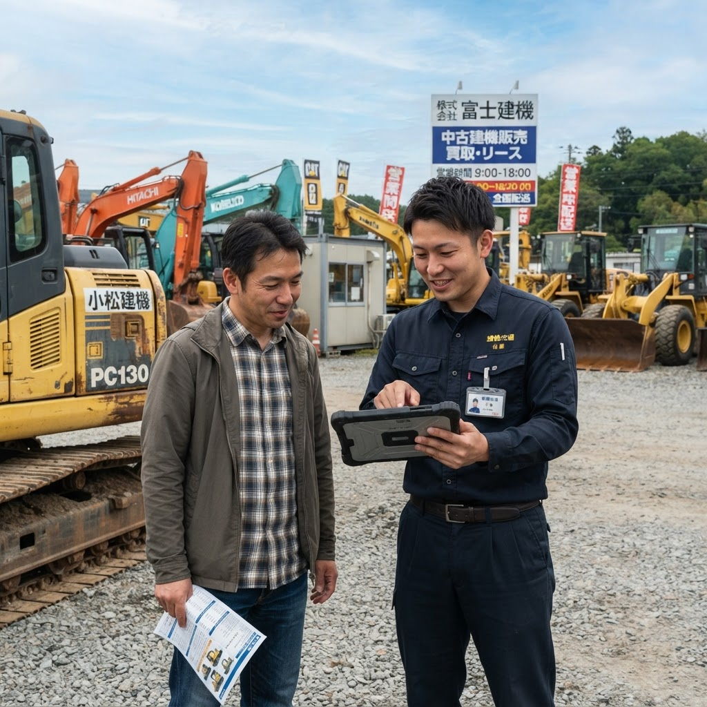 ZAI International スタッフと顧客のヤード商談
